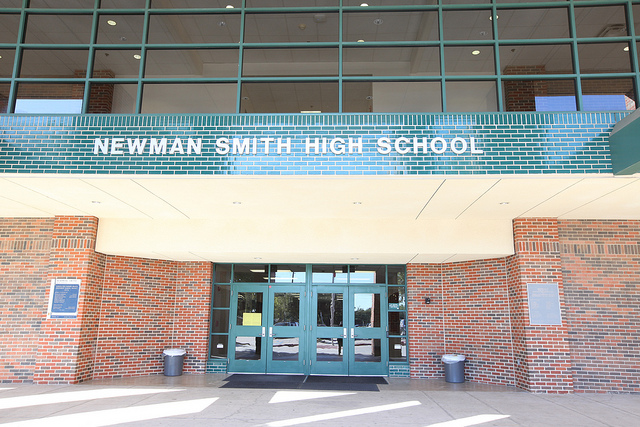front entrance of smith high school