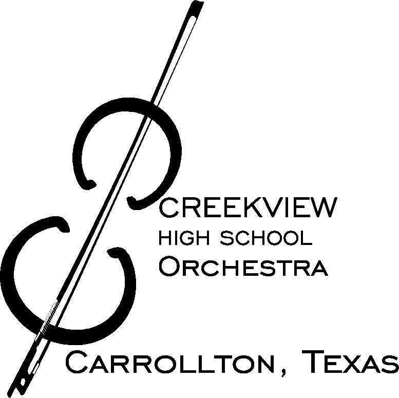violin logo for creekview orchestra