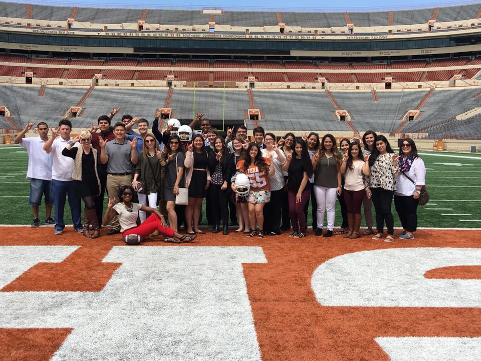 Turner students on the UT Austin Field 