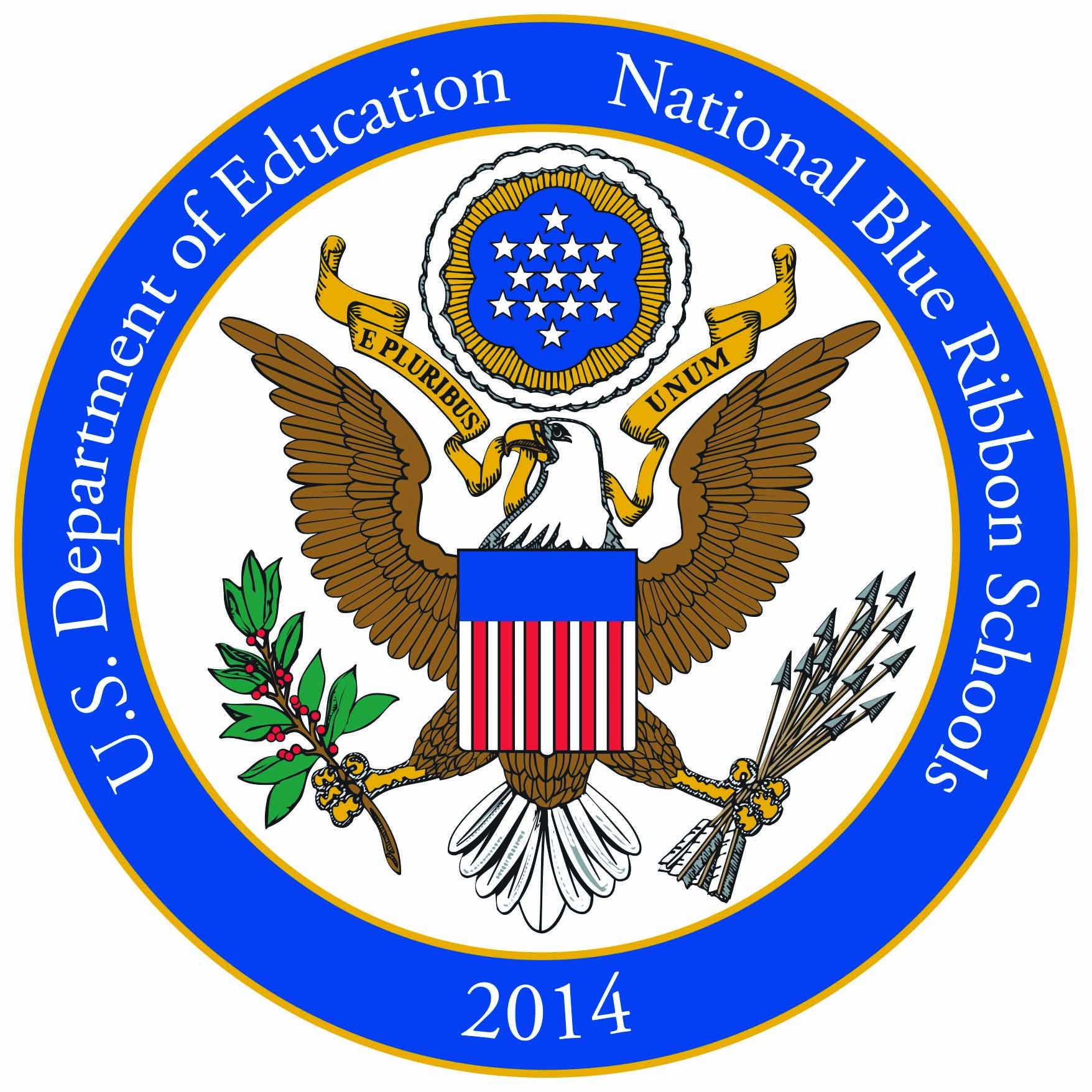 Official Emblem for U S Department of Education National Blue Ribbon School