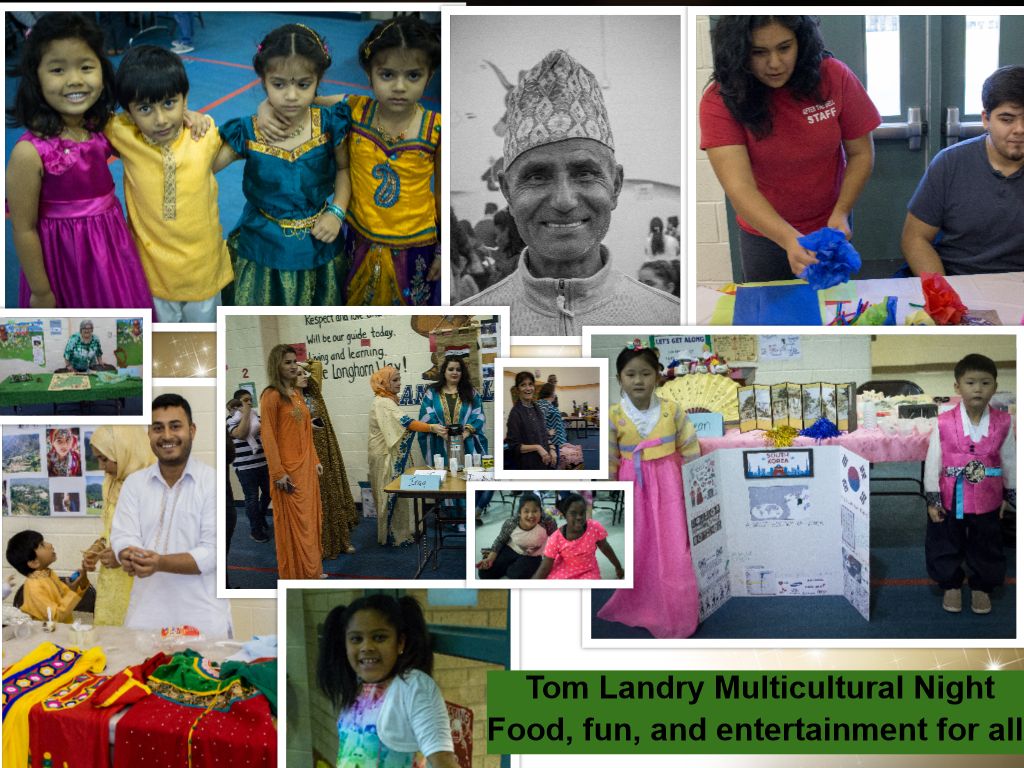 Collage of multicultural night. Various cultures wearing their traditional clothing.