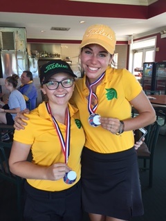 Congratulations to NSHS TROJAN Golfers- Zoie Seabaugh and Greer Niswanger for being the 3rd and 4th place medalists at the Richardson Eagles JV Girl’s Tournament yesterday at Sherrill Park!