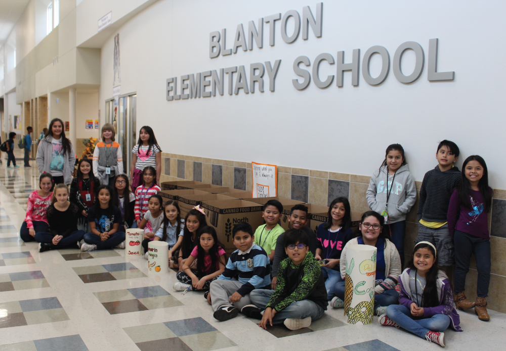 Blanton Elementary Student Council Canned Food Drive