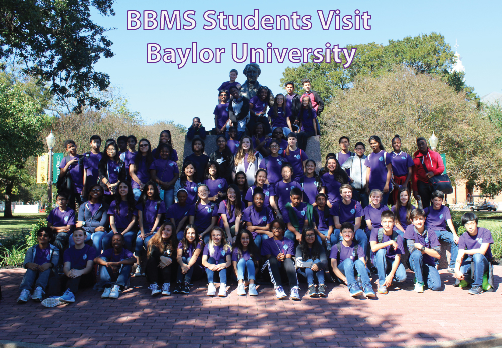 The Barbara Bush Middle School Orchestra traveled to Waco to visit Baylor University for their annual college trip on November 15, 2016