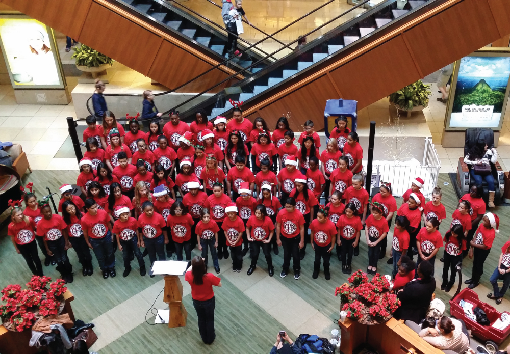 CFBISD Elementary Honor Choir Performs Winter Concert at the Shops at Willow Bend