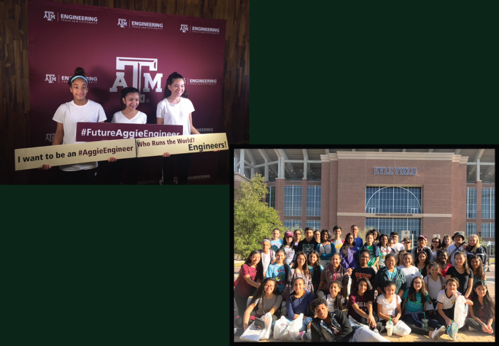AVID Students from Polk Middle School visit Texas A&M