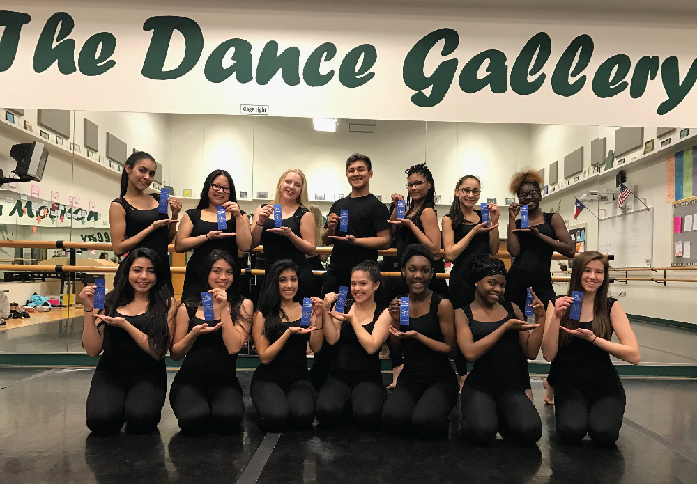 14 Newman Smith HS Dance 1 students were selected to participate in the Dance Educator's Assessment of Learning (DEAL) on March 7th, 2017. The goal of DEAL is to provide dance students and their program the opportunity to be evaluated and recognized for their commitment to learning proper dance technique, terminology and performance skills. Smith dancers excelled at the assessment, receiving the highest possible rating. These students did an amazing job representing Newman Smith HS Dance Department and were an excellent showcase of the rigor and high achievement of Fine Arts in CFBISD.