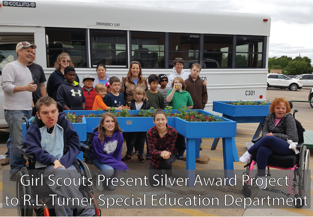 Girl Scouts Present Silver Award Project to R.L. Turner Special Education Department