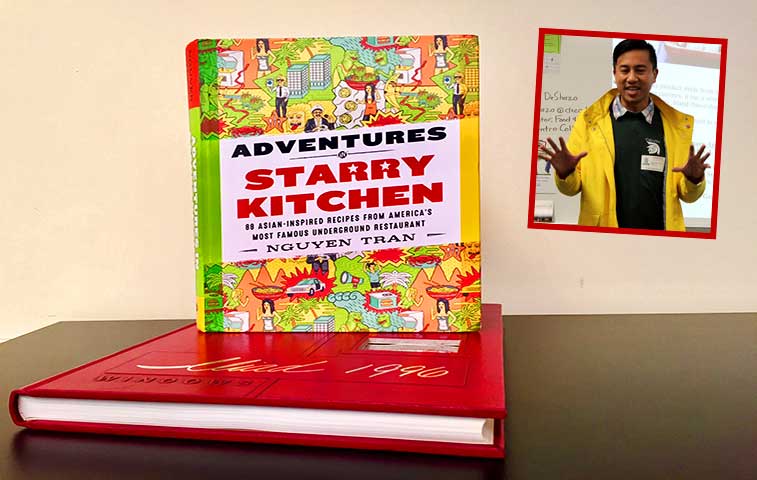 Starry Kitch book cover with picture of chef - Celebrity Restauranteur & Newman Smith Graduate Publishes Book