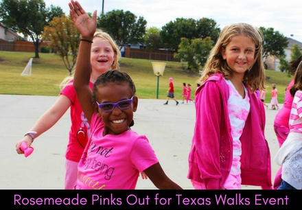 Rosemeade Pinks Out for Texas Walks