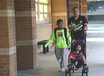 Carrollton Students Walk to School