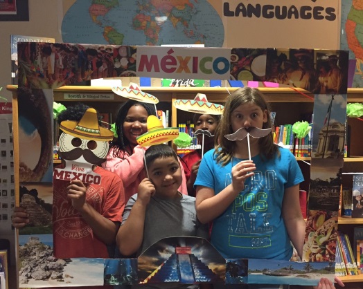 Barbara Bush students celebrating Hispanic Heritage Month