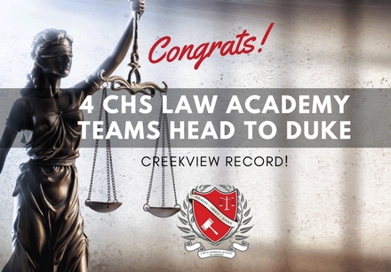 CHS Law Teams Are Duke Bound