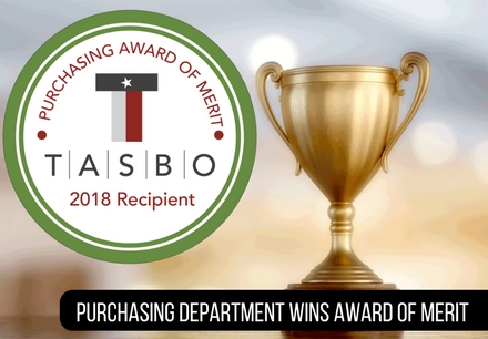 Purchasing Department Wins 2018 TASBO Award of Merit