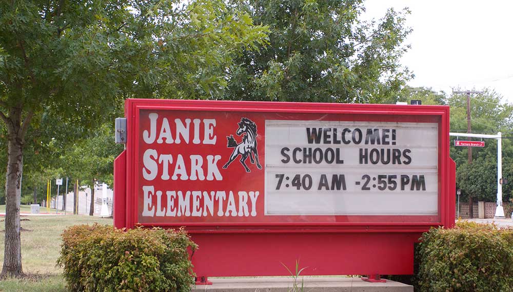 Stark PTA Holding Courtyard Dedication