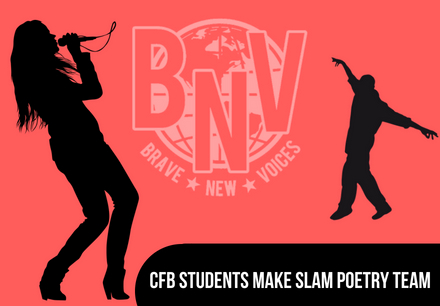 Three CFB Students Make LTAB Slam Poetry Team. 