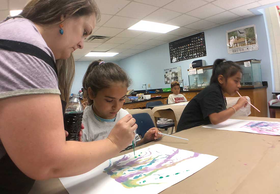 Exploration Academy Students Learn that Art Rocks