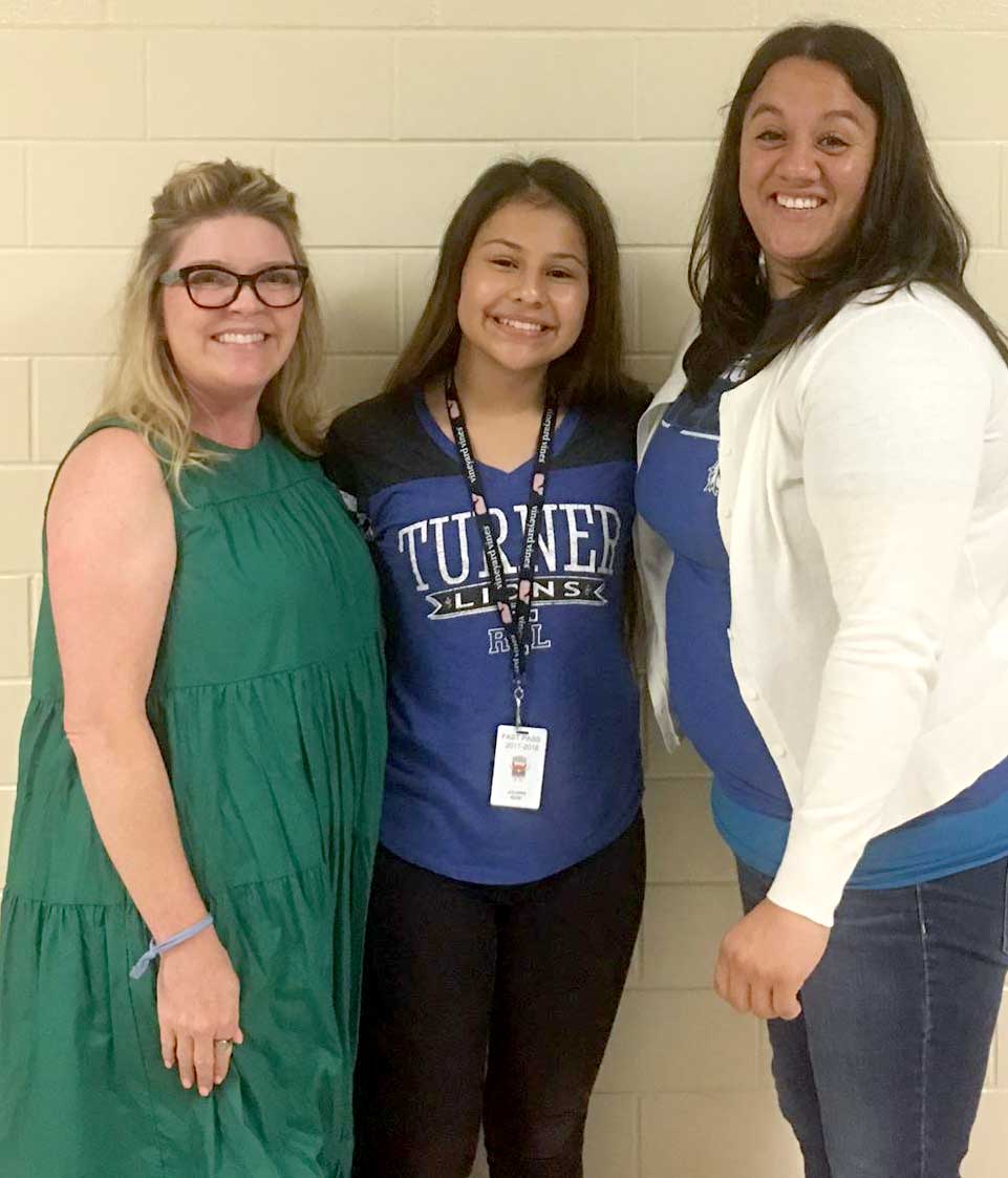 Juliana Rios is pictured (center). Field Student's Essay Earns Trip to Washington, D.C. 