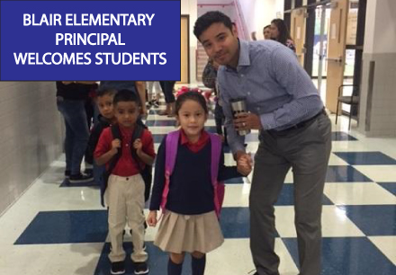 Blair Elementary Principal Welcomes Students