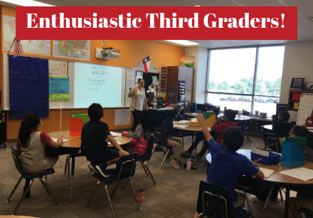 Enthusiastic Third Graders!