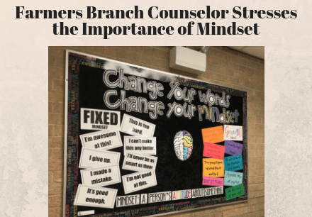 Farmers Branch Counselor Stresses the Importance of Mindset