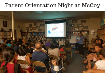 Parent Orientation Night at McCoy (1)