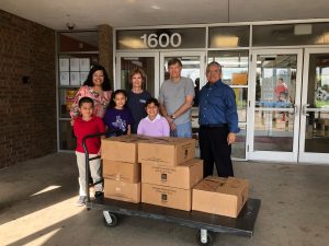 First Baptist donated school supplies to campus