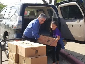 First Baptist donated school supplies