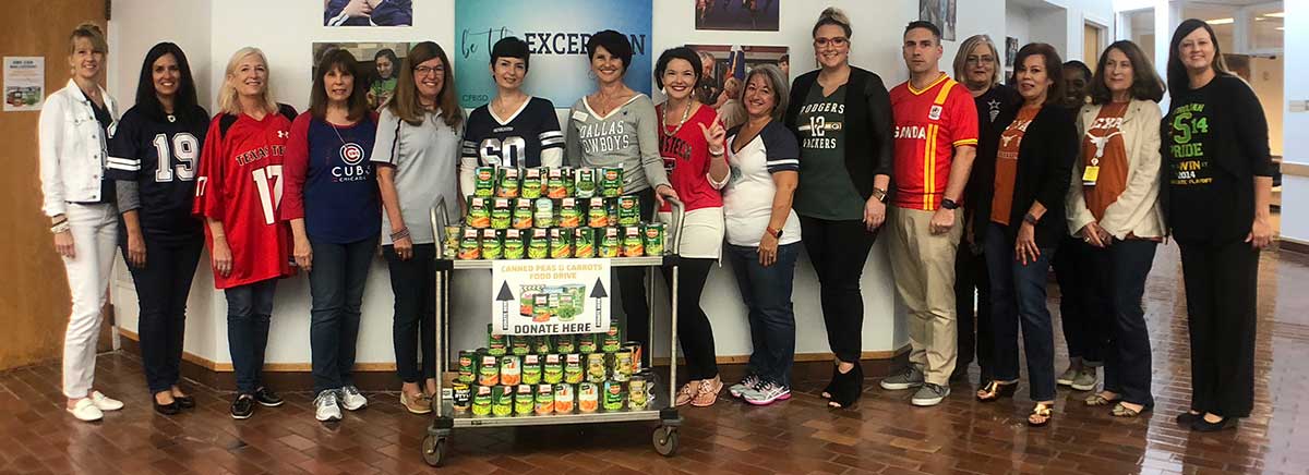 CFB Administration Building Employees Participate in Canned Food Drive