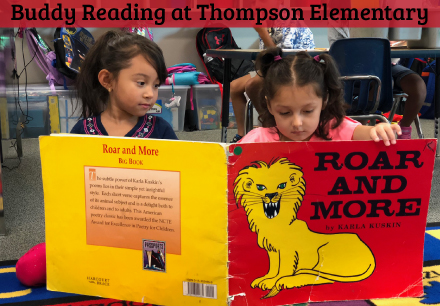 Buddy Reading at Thompson Elementary