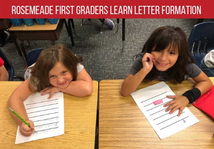 Rosemeade First Graders Improve Letter Formation