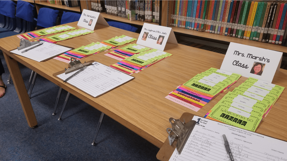 Teachers Prep for Parent Orientation Night