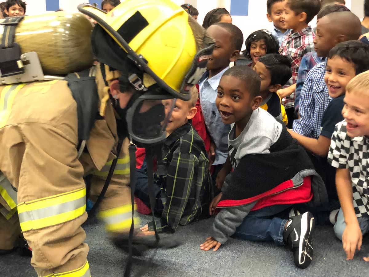 McCoy Kindergarten Learns Fire Safety