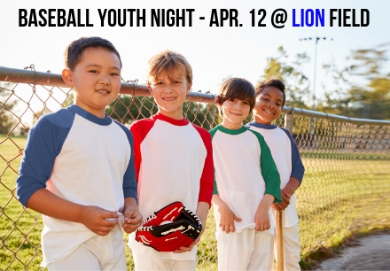 Baseball Youth Night at Lion Field