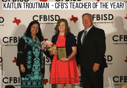 Kaitlin Troutman Wins Teacher of the Year
