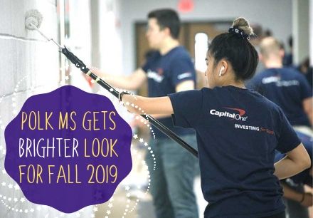 Polk MS Gets Brighter Look for Fall 2019
