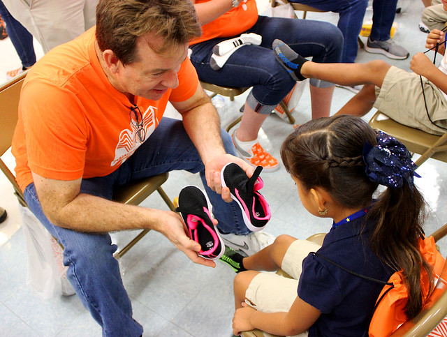 Davis Elementary Students Receive Free New Shoes from Samaritan's Feet