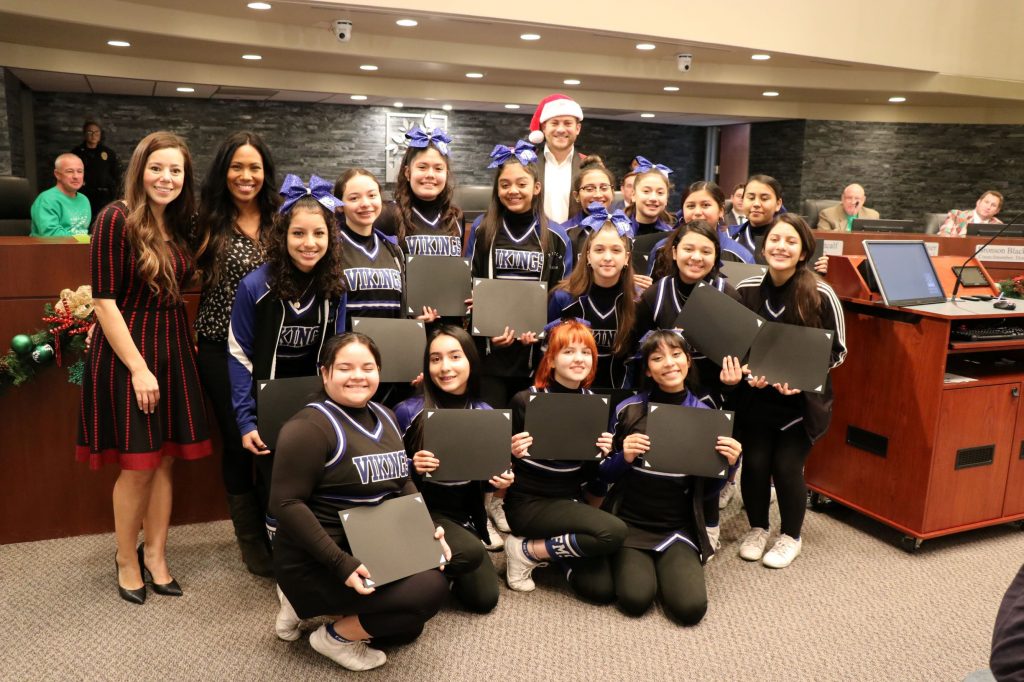 The City of Farmers Branch Honors Field Middle School Athletes